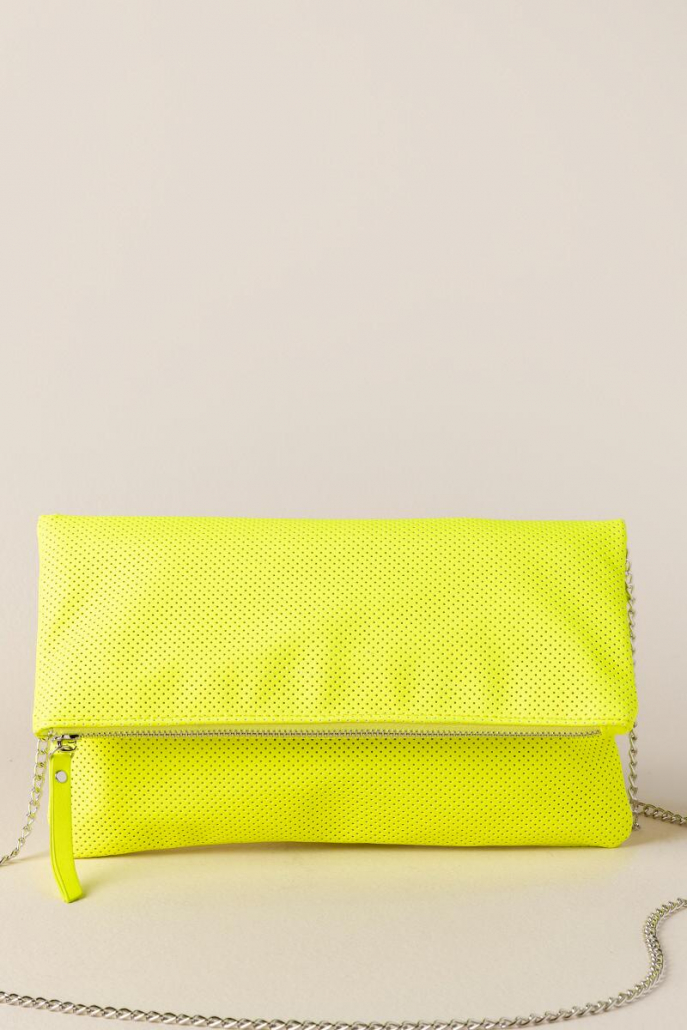 Kacey Perforated Clutch