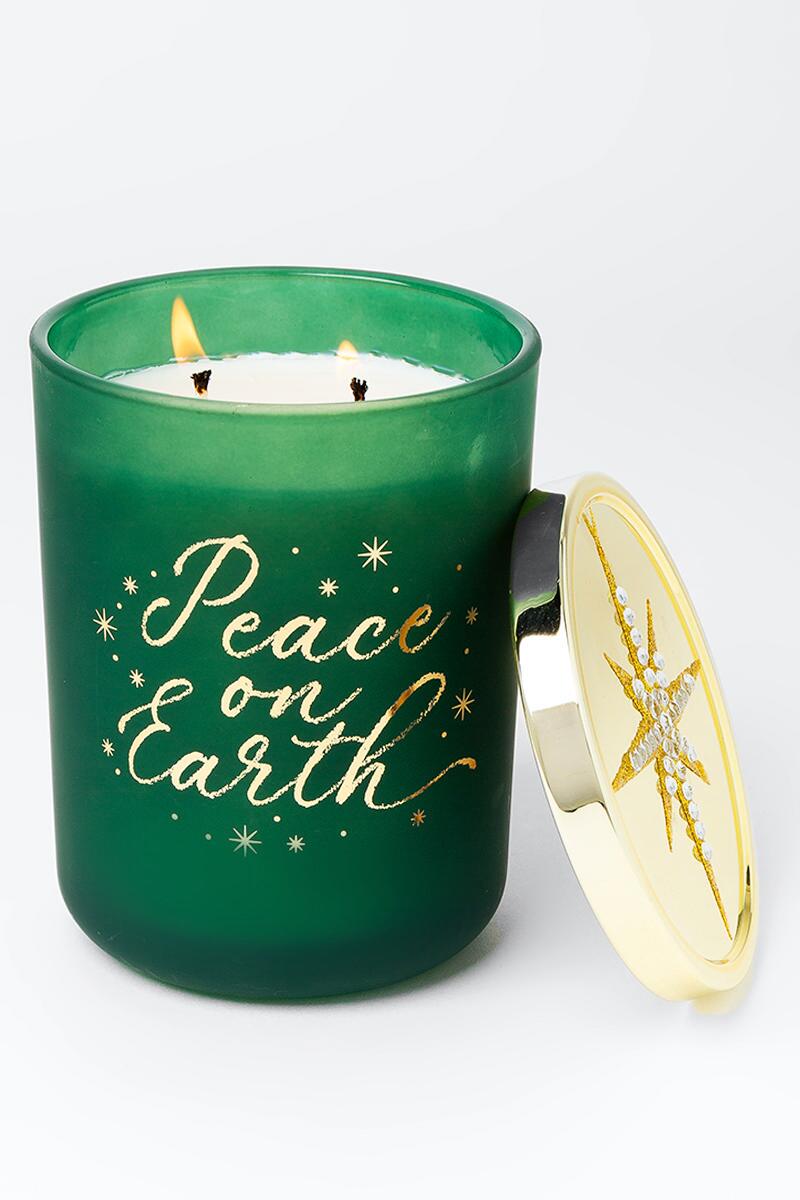Peace On Earth Candle Jar Francescas