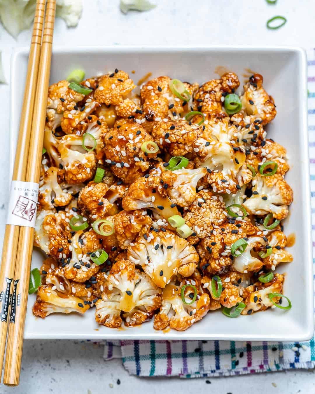 Sweet and Spicy Baked Cauliflower