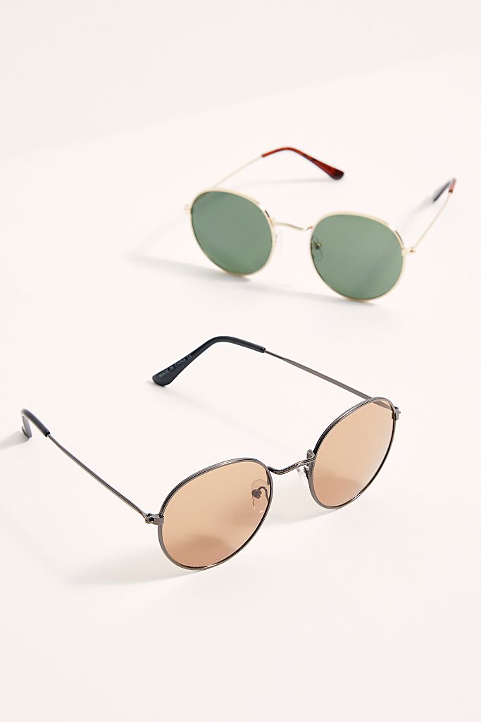 Far Out Round Sunglasses Free People