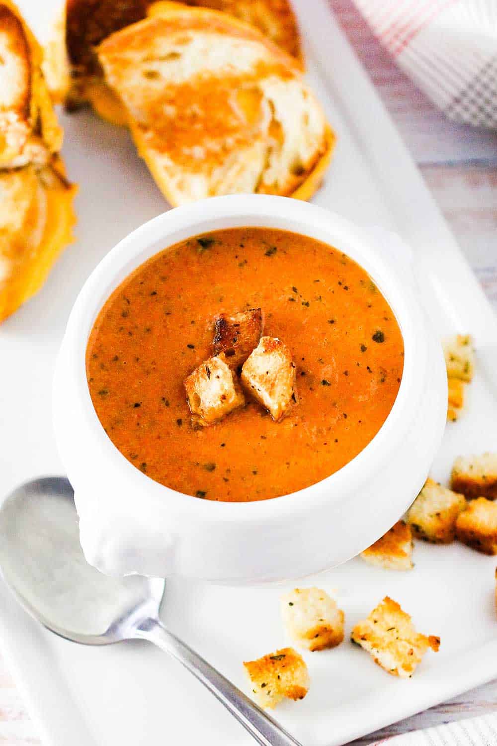 Roasted Tomato Basil Soup Recipe