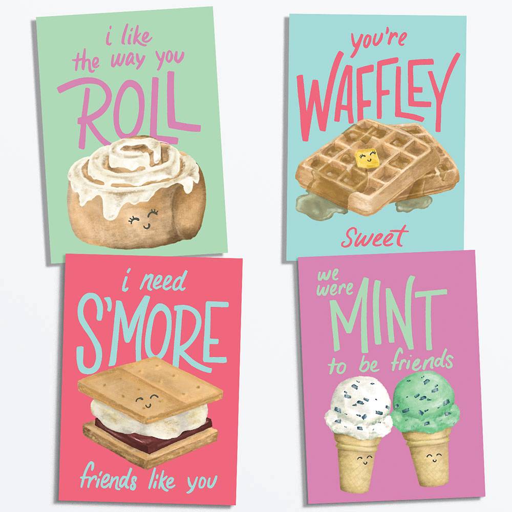 Paper Source Sweet Foods Valentine Card Set