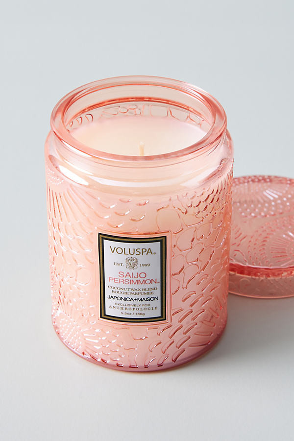 Voluspa Maison Mini Glass Candle By Voluspa in Pink