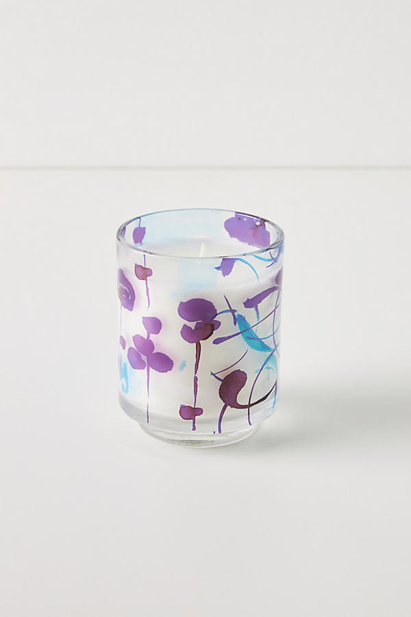 A Sunday Painter Glass Candle Anthropologie