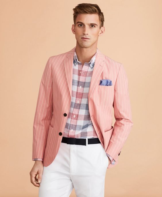 Striped Cotton Sport Coat