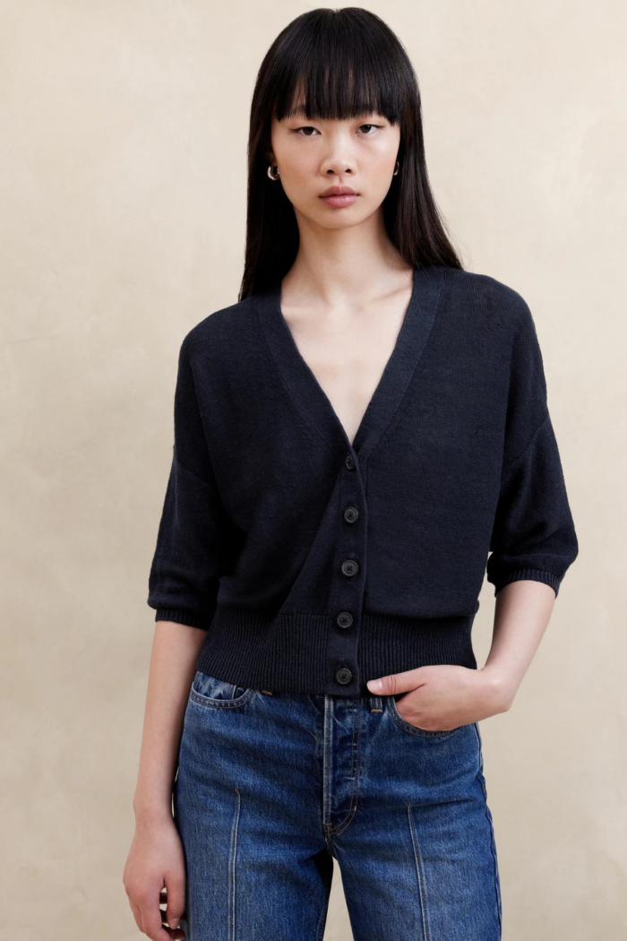 TEIA LINEN CARDIGAN